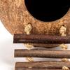 Coconut Birdhouse Hut With Ladder Hemp Rope Roof Natural Material Firm Stable Small Animal Cage Habitat Decoration Pet Supplies