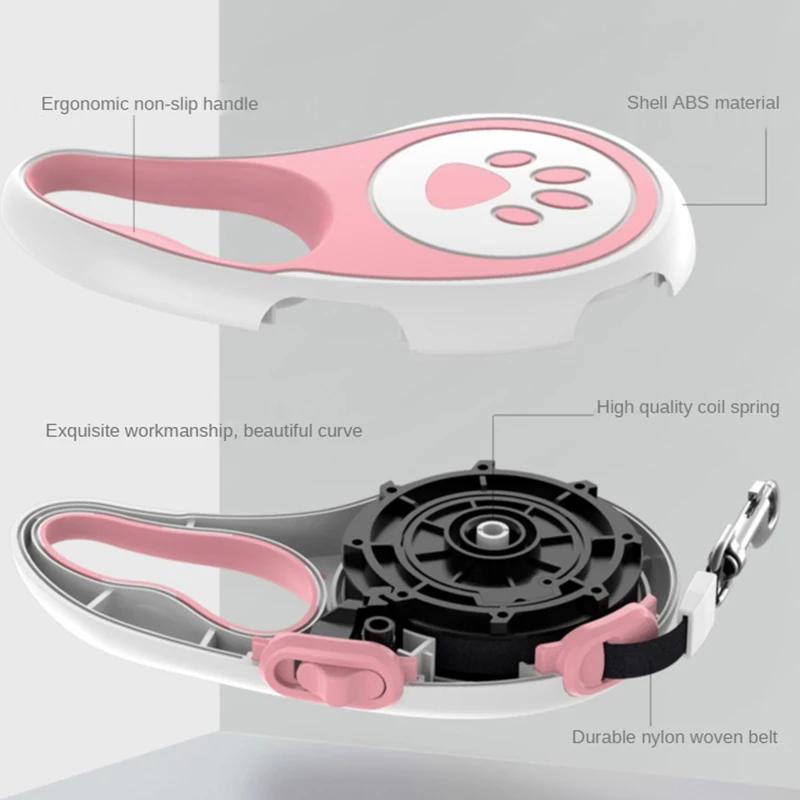 Newest Dog Leash Nylon Automatic Retractable Dog Harness Leash Cat Walking Rope Pet Harness Trendy Dog Accessories