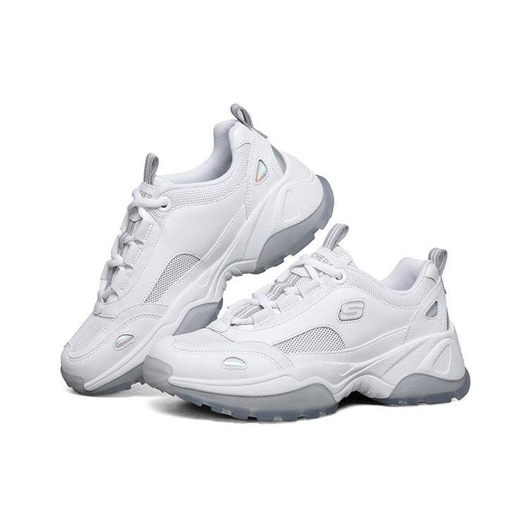 Skechers Kozmiks Sport Comfortable Fashion Low-Top Dad Shoes Women sneaker White 88888407-WHT