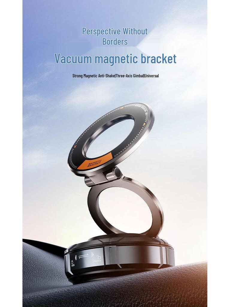 Car Vacuum Magnetic Dashboard Mount - Rotating, Multi-functional Phone Holder