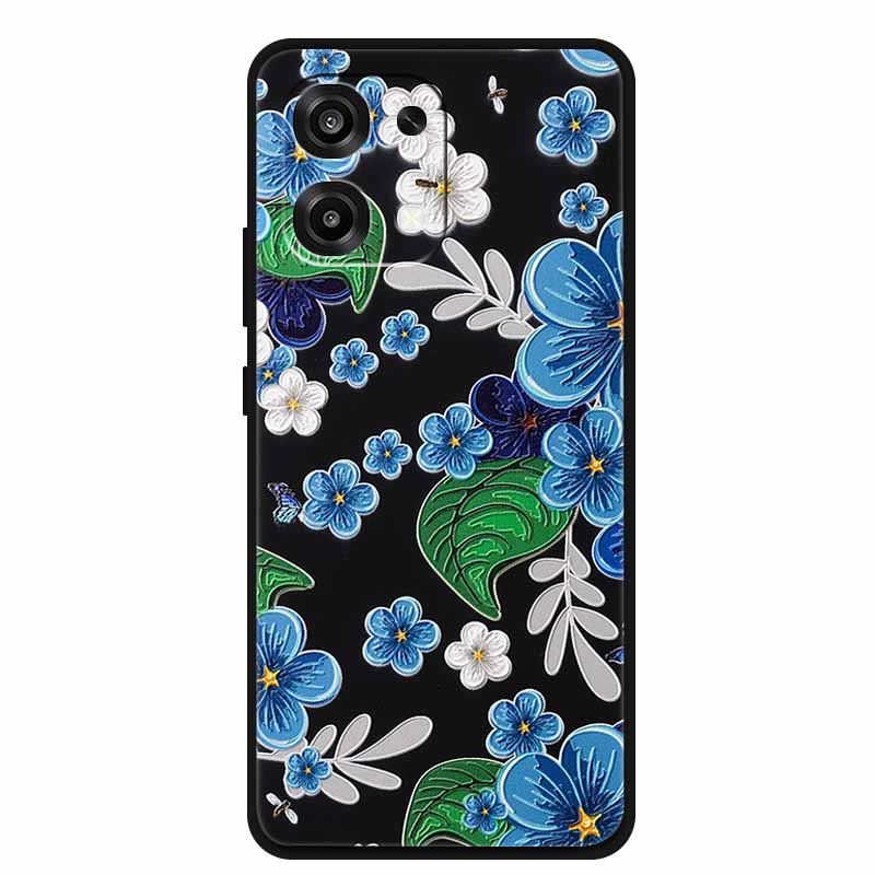 For OPPO A6 Pro 4G 5G 3D Flower Case F31 Soft TPU Bumper Protector Relief Emboss Silicone Phone Cover for F 31 A 6 Fundas Coque