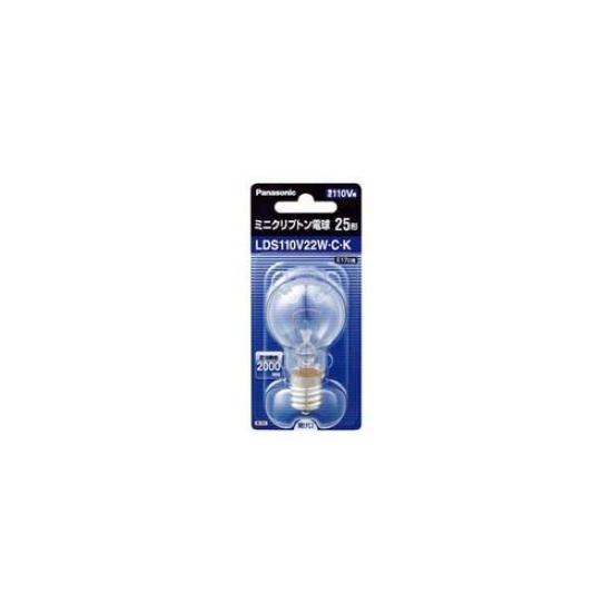 

Panasonic mini krypton light bulb E17 base 25 type LDS110V22WCK 73896