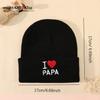 Children'S Hat Autumn And Winter Warm Letter Embroidery Couple Pullover Wool Hat