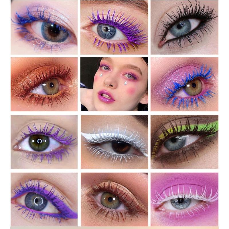 5D Colorful Mascara - Waterproof, Smudge-proof Curling & Volumizing Mascara For Daily & Party Makeup