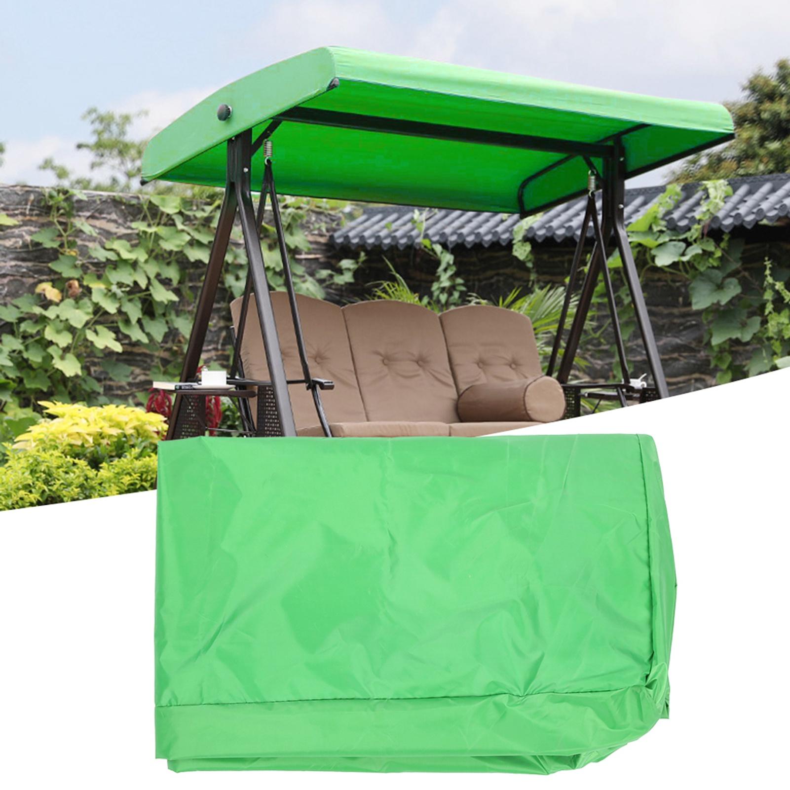 

Outdoor Garden Courtyard Waterproof Dust‑Proof Windproof Swing Canopy Cover Accessory Green