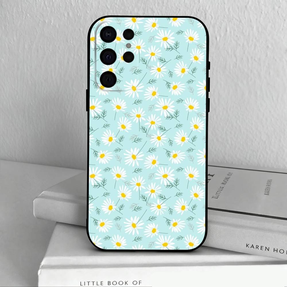 F-Flowers A-art Phone Case For Samsung S25,S24,S21,S22,S23,S30,Ultra,S20,Plus,Others Soft Black Cover