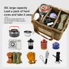 30L Camping Storage Case Camping Cooking Utensil Organizer Large Capacity Car Trunk Storage Bag Collapsible Utility Supplies