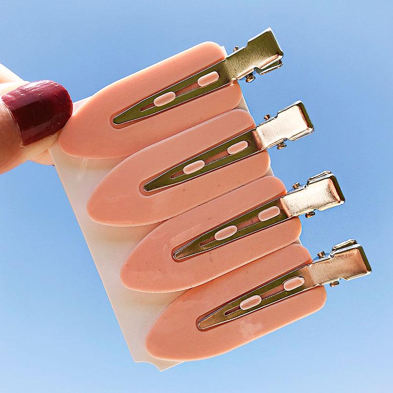 

4PCS/Set New Women Girls Candy Colors Flat No Indentation Hairpins Sweet Hair Clips Barrettes Headband Fashion Hair Accessories