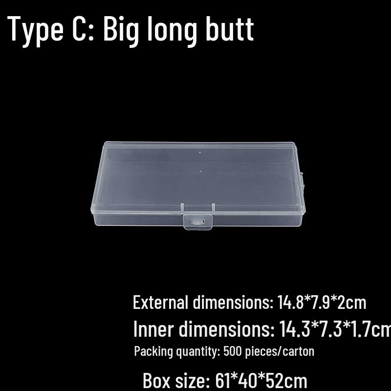 Multi-Purpose Clear Storage Box: Tackle, Stationery, Mask, Phone Case, Cable, Card Organizer