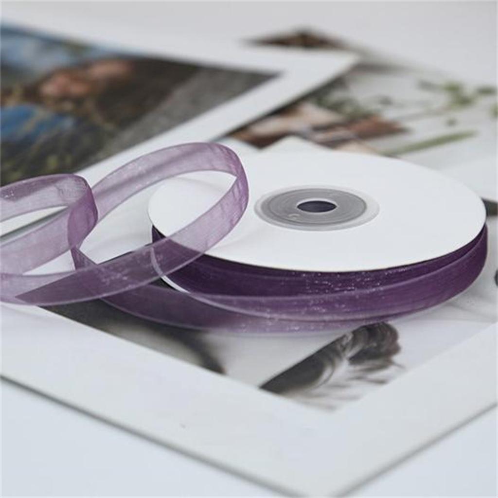 1cm Wide Transparent Ribbon Snow Yarn Ribbon Snow Textile Ribbon Silk Ribbon Ribbon Ribbon Ribbon Strip Bouquet Packaging Material