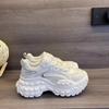 Neue, dicksohlige, höhenvergrößernde, zierliche, modische und vielseitige Casual-Sneaker-Schuhe für Damen für Sommer und Herbst 2025