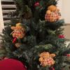 Christmas Tree Plaid Bear Ornaments, Mini Stuffed Plush by Nohemi Decor