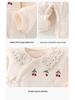 Autumn Winter Quilted Baby Romper with Lace Collar - 40g for Girls