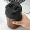 Wood Grain Thermo Cafe Thermos Mug for Tea Water Coffee Leak-Proof Travel Thermo Cup Stainless Steel Coffee Mug