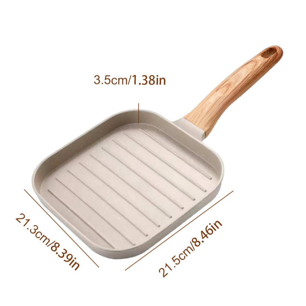 Four-Cup Eggs Frying Pan for Breakfast Pancake Burger Sandwiches Nonstick Easy Clean Pancake Pan for Gas Stove Induction Cooker