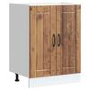 VidaXL Base Cabinet for Washbasin Lucca Old Wood Engineered Wood, Kitchen Base Cabinet, Kitchen Base Cabinet with Drawer, 853685