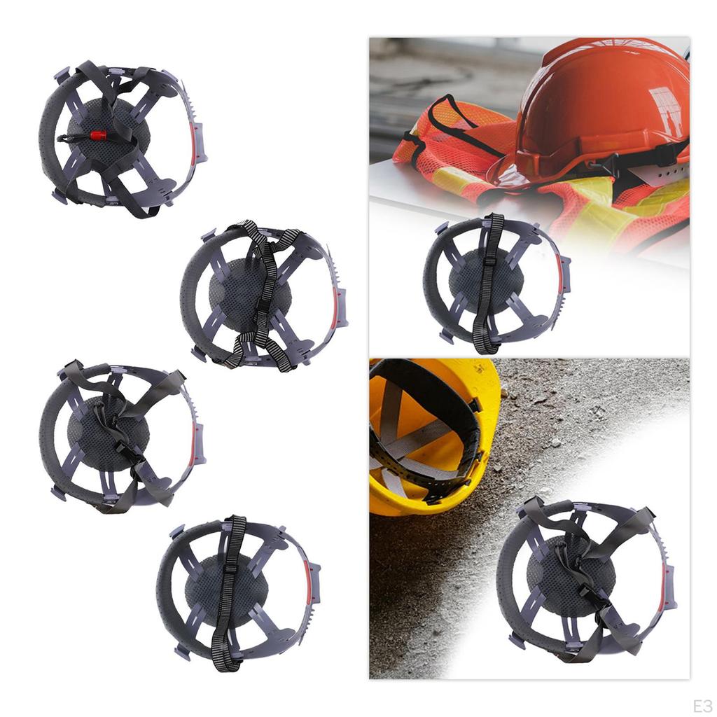 Helm-Innenpolster mit 6-Punkt-Gurt, Stoßdämpfend, Leicht, Schnell zu montierende Ersatzteile,