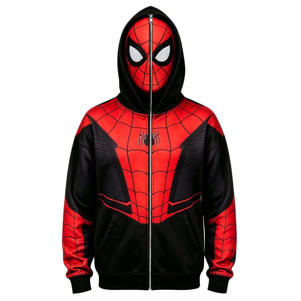 Funny Face Print Pullover Hoodie for Adults and Kids - Long Sleeve Athletic Casual Shirt
