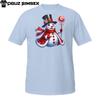 Festive Snowman Christmas T-Shirt – Red Scarf, Lollipop Staff and Winter Charm