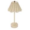 LED Vintage Rattan Table Lamp 3 Colors Cordless   Shade Desk Lamp Bedside Night Light   Brightness for Bedroom Decor