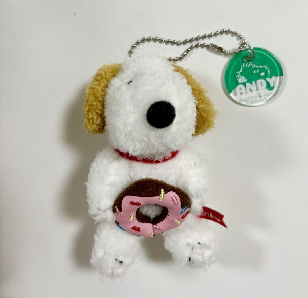 

[USED] Snoopy mascot plush toy with donut