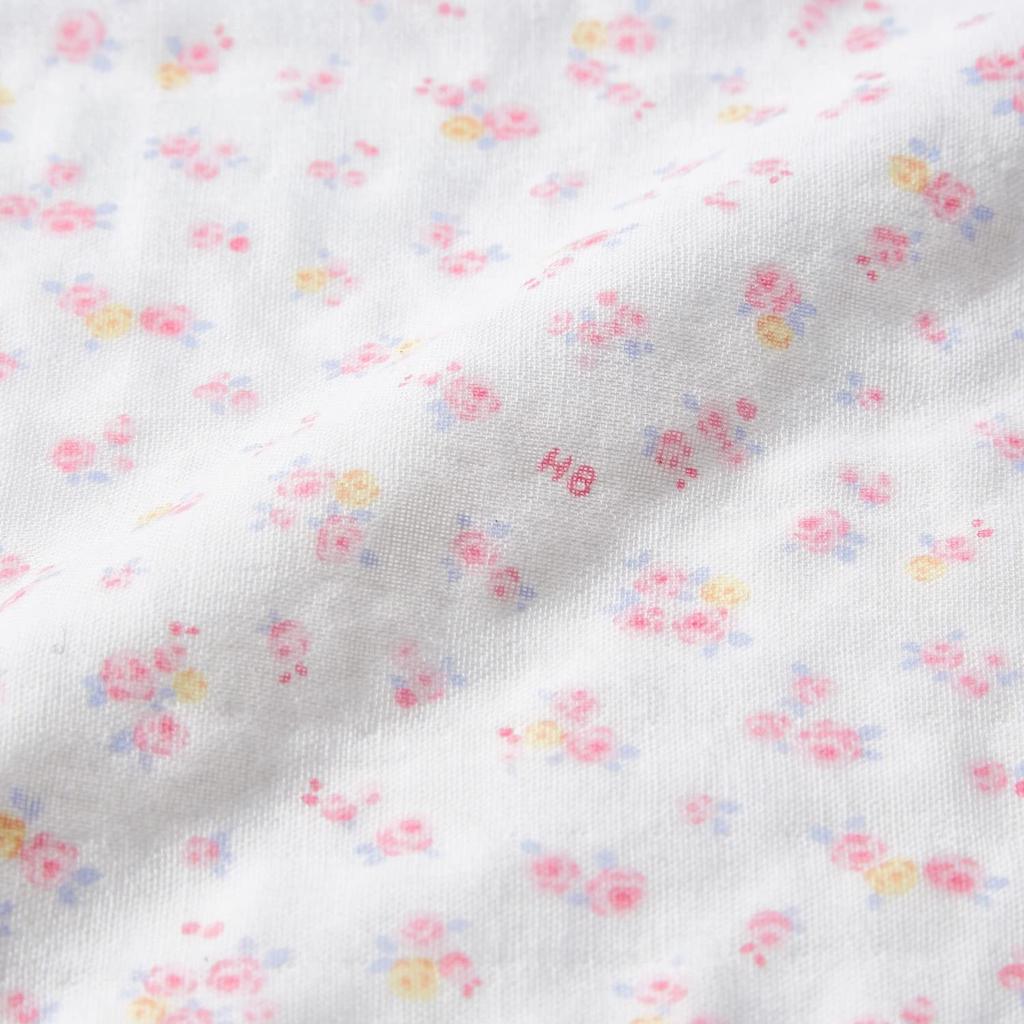 MIKI HOUSE HOT BISCUITS Gauze Handkerchief Set for Boys and White and One Size Fits Newborns, Girls, Pink, All, 76-8037-490