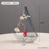 Wooden Sailboat Ornaments,shell,boat Rudder,anchor,lighthouse,seabird Decoration Boat,Home Room Children's Room Decoration Gift