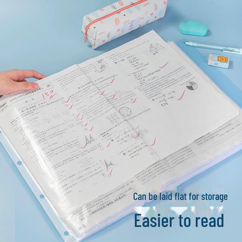 A3 Sınav Kağıdı Saklama Klasörü - Öğrenciler İçin Büyük Kapasiteli Şeffaf Ek