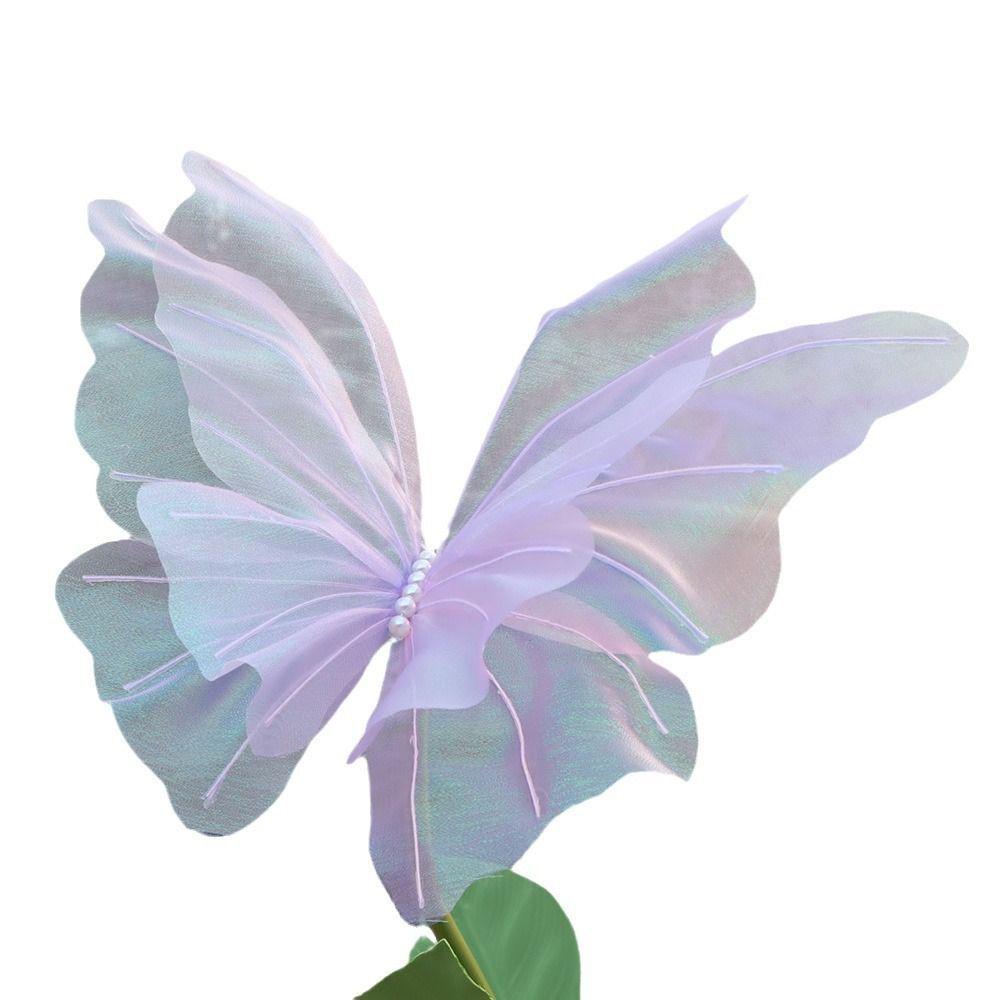 Große Seiden-Blumen-Schmetterlings-Kunst-Requisite für Hochzeitsdekoration & Außenaufnahmen