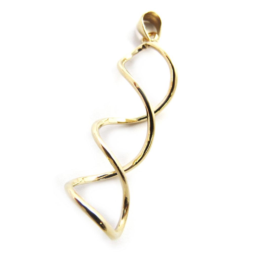 Les Trésors De Lily [M8734] - Gold Plated Pendant 'Choreography' Gold - 40x11 Mm