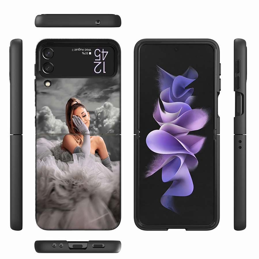 Ariana Grande Phone Case For Samsung Z Flip 6 7 5G Z Flip 5 Galaxy Z Flip 3 4 5G ZFlip Shockproof Hard Cover TPU PC Coque Capa S