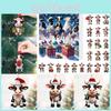 Christmas Countdown Series Cow Farm Acrylic Ornaments For Tree Decoration