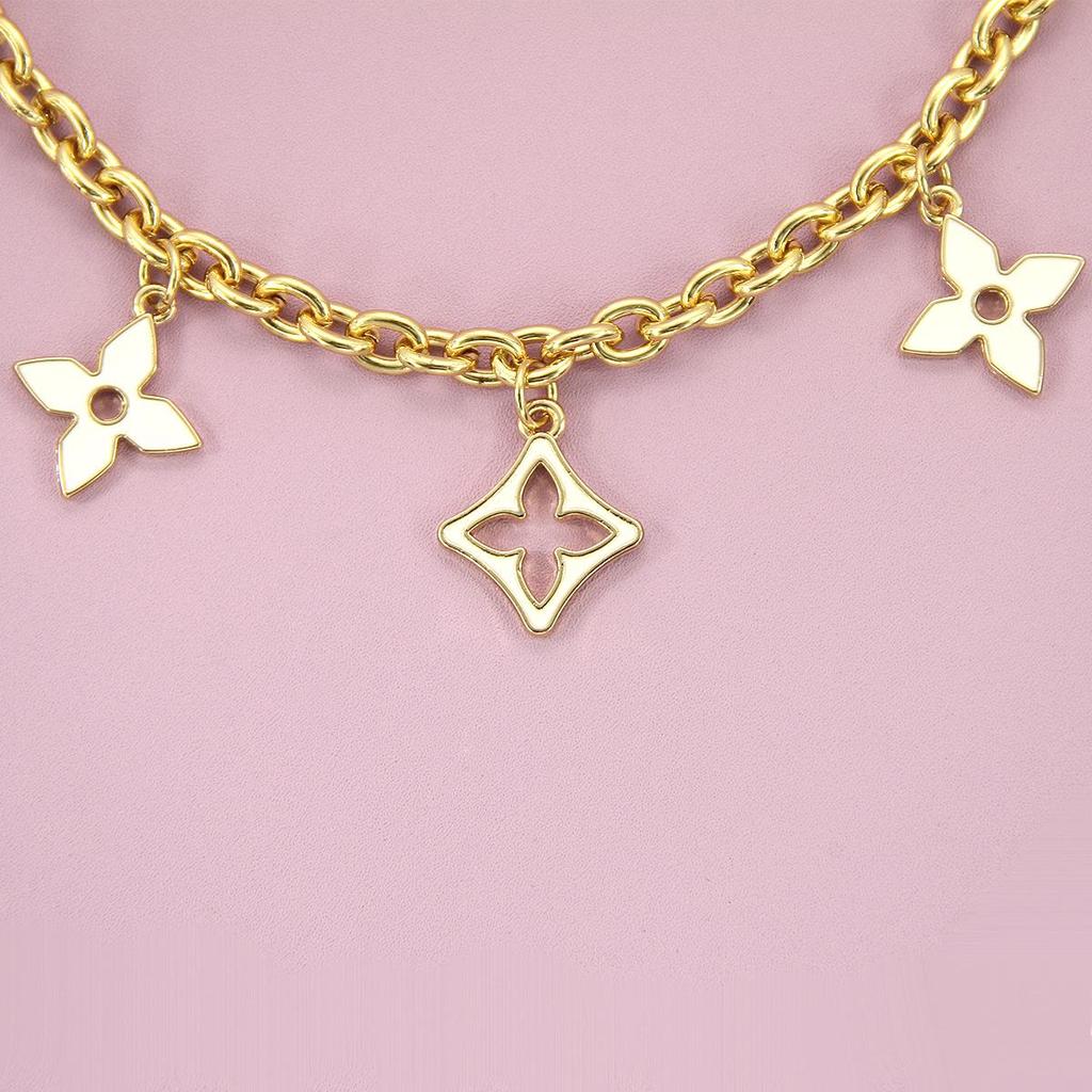 Floraler Ketten-Taschenriemen-Verlängerer - Grenzüberschreitendes Metall-Schulter- & Unterarmtaschen-Accessoire