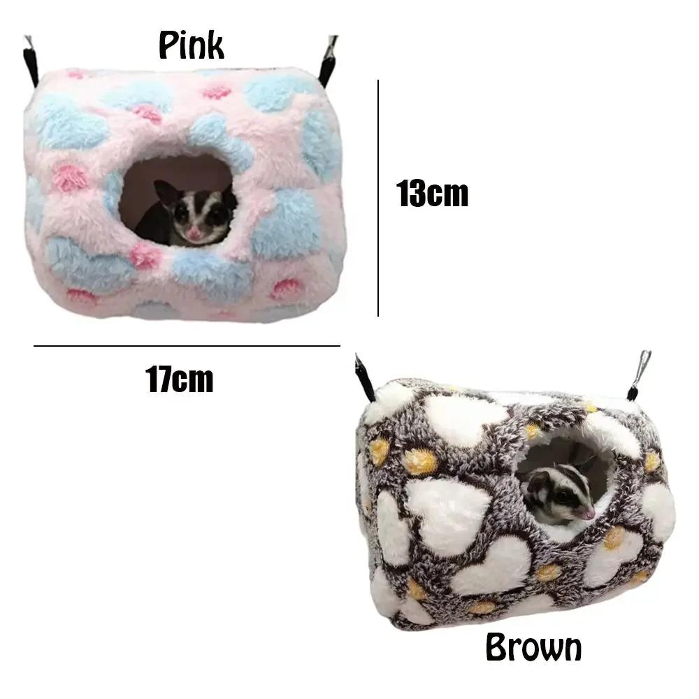 For Pet Supplies Hanging Bird Nest Plush Squirrel Beds Hamster Cage Pet Hammock Pet Sleeping Bag