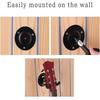 Guitar Wall Mount Secure Stylish Black Metal Hanger Fittings Accessories Instrument Display Guitar Hanger Wall Mount Holder Gift