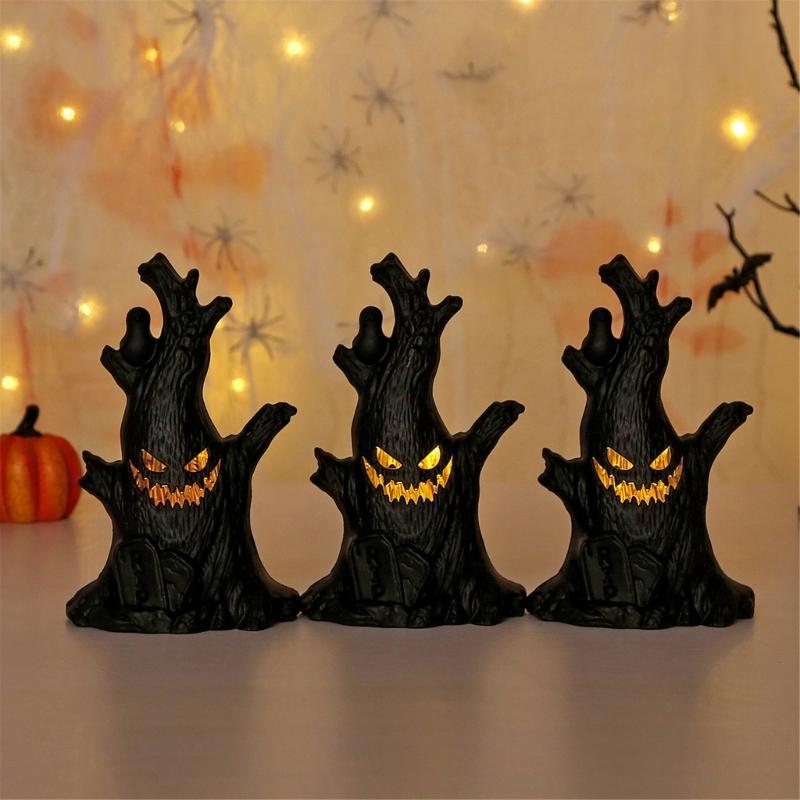 Spooky Halloween Pumpkin Lighted Specter Tree Halloween Party Decors Pumpkin Light Specter Tree for Celebration