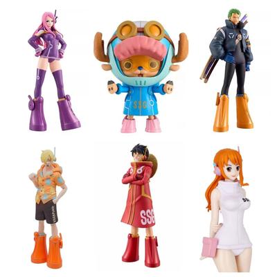 One Piece Future Island Figurine Luffy Nami Zoro Chopper Sanji Bonny Model 22cm PVC Action Figures Συλλογή αγαλμάτων Δώρα για παιδιά