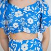Virgio Women Crop Length Half Fitted Fit Sweetheart Top