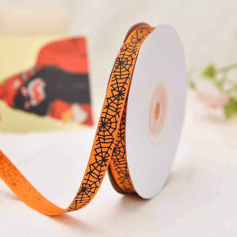 Halloween Ribbon 1cm - Festival Decoration, DIY Hair & Gift Box Accessories