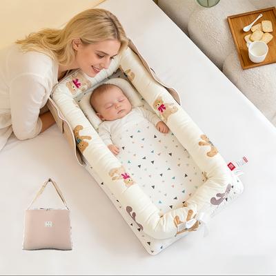Portable Bed-in-bed Baby Crib Foldable Newborn Bed Removable Bionic Anti-pressure Bb Bed-in-bed