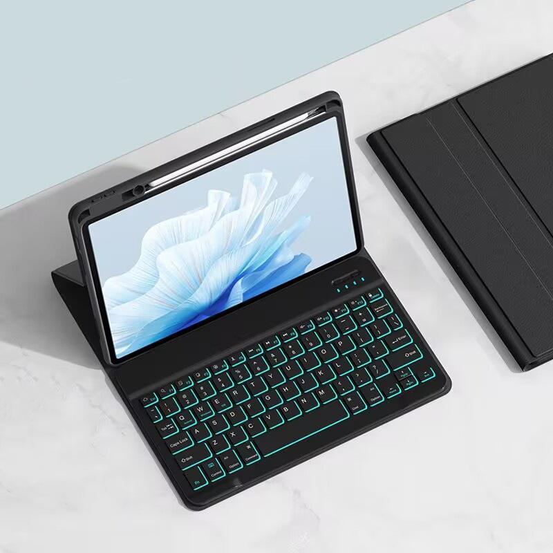 Compatible Bluetooth Keyboard Case for Honor Tablet X8a/X9 DNL-W09/Matepad SE 11 with Pen Slot