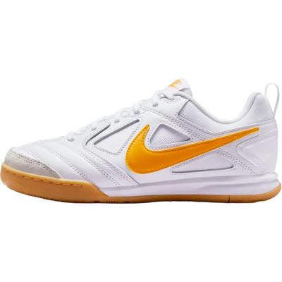 Gato Collection Slip Resistant Abrasion Resistant Low Top Kids Lifestyle Shoes White Yellow Sneakers HV9596-100