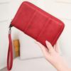 RFID Blocking Wallet with Zipper Travel Document Holder Passports Organizer Card Holder with Wrist Strap for Men Women Family Vacation Use