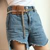 Kvinner Kjede Belte Mote Kvinne Dame Sølv Gull Lang Pin Spenne Metall Belter Jeans Midje Kjeder for Kjole Ketting Riem