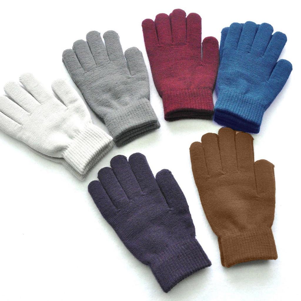 Knitted Winter Gloves Soft Stretchable Full Finger Design Unisex Warmth Comfort for Outdoor Activities Daily Wear