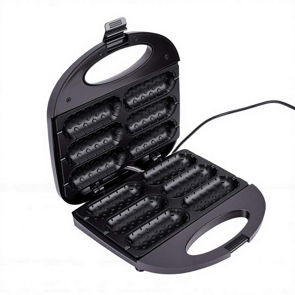 Corn Dog Waffle Maker Hot Dog Waffle Machine with Non Stick Coating Plate Automatic Temperature Control for Home