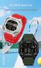 Sanda Men's Multifunctional Waterproof Electronic Watch with Luminous Display and Sports Stopwatch