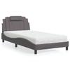 VidaXL Bed with Mattress, Upholstered Bed with Headboard Cushion, Single Bed, Adult Bed, Bedroom Furniture 3208778