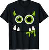 Monster Kostüm für Jungen, Lustige Augen Zähne Halloween Cartoon T-Shirt
