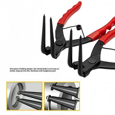 90/180° Bending Pliers Long Nose Bent Snap-Ring Pliers Heavy-duty Cylinder Internal Ring Remover  Pliers Garage Tools